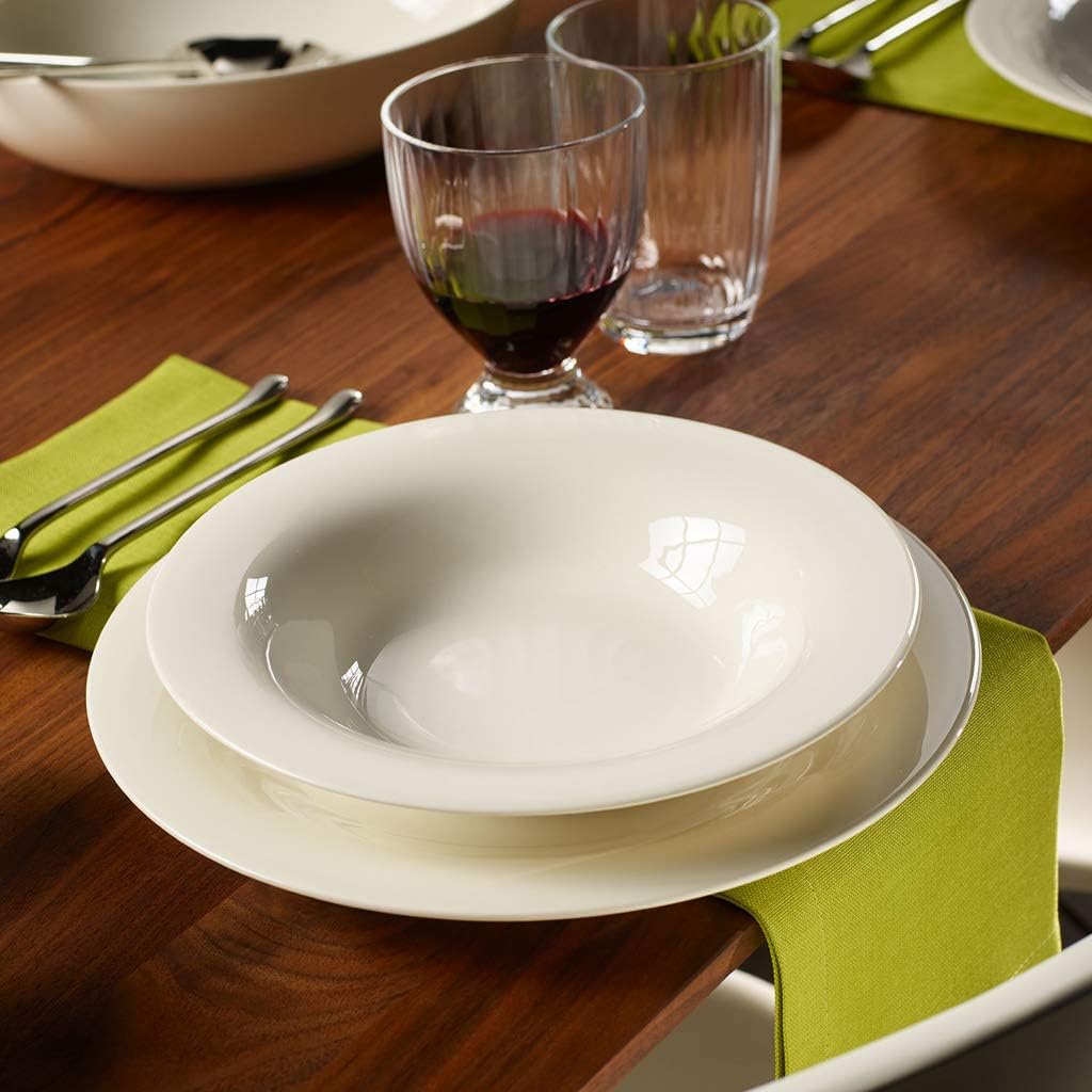 Villeroy und Boch New Cottage Basic Suppenteller, Premium Porzellan, 23 cm Modern & Schlicht, Modern