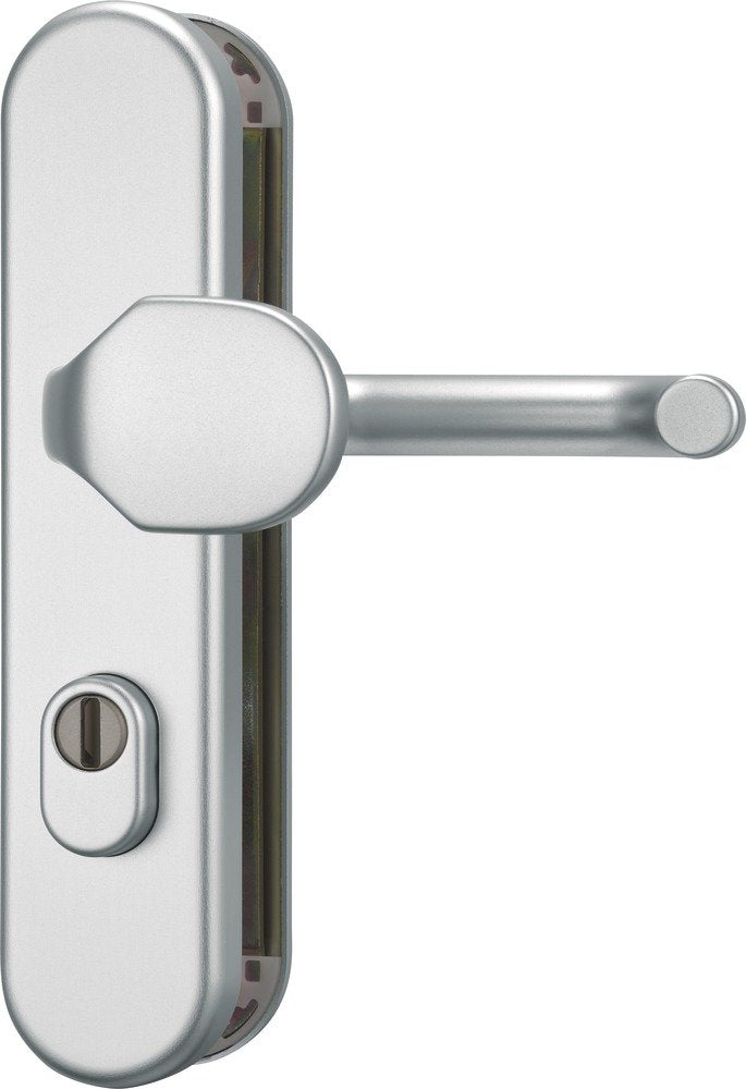 ABUS Tür-Schutzbeschlag KLZS714 F1 aluminium für Feuerschutztüren 42558 F1 Aluminium Wechselgarnitur