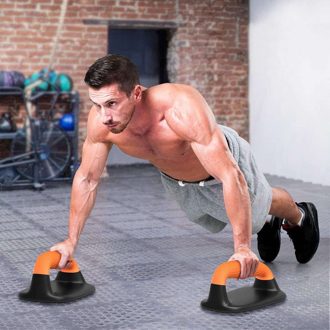 Kipika Liegestützgriffe, Push-up handles, Push-up bars aus Weichem Kunststoff, Anti-Rutsch-Polster a