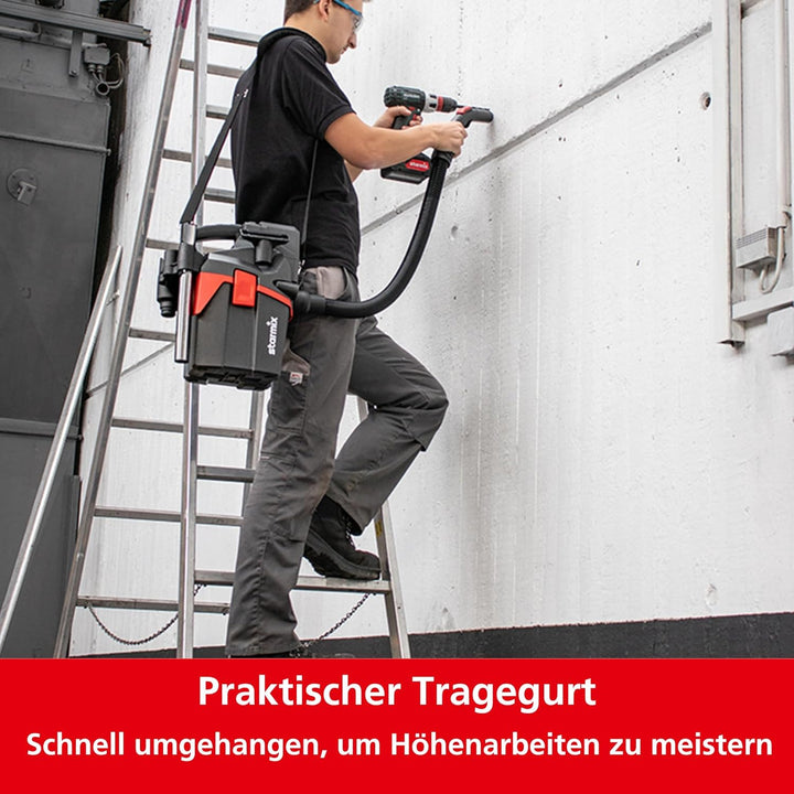 Starmix Akku Nass Trockensauger Smart L 18V - Industriesauger Staubklasse L mit Tragegurt flexibel &