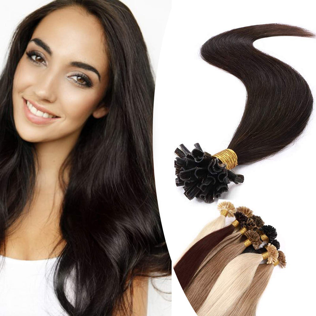 SEGO Bondings Extensions Echthaar 1G/Strähnen 50g Keratin U-Tip 100% Remy Human Hair Haarverlängerun