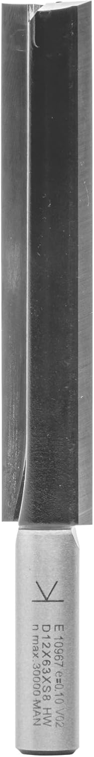 ENT 10967 Nutfräser HW, Schaft (S) 8 mm, Durchmesser (D) 12 mm, NL 63 mm, SL 29 mm, GL 92 mm, mit Ha