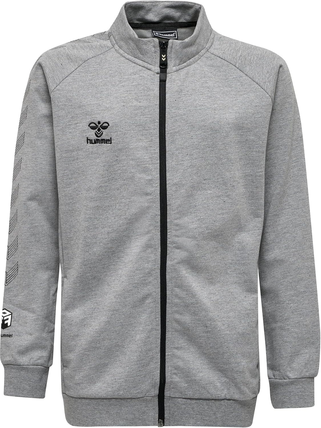 hummel UNI_KIDS Hmlmove Grid Cotton Zip Jacket Kids jacket 140 GREY MELANGE, 140 GREY MELANGE