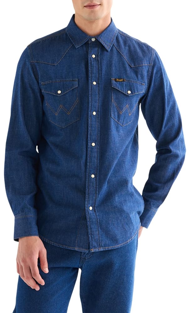 Wrangler Herren Western Shirt Shirt S Caroline Creek, S Caroline Creek