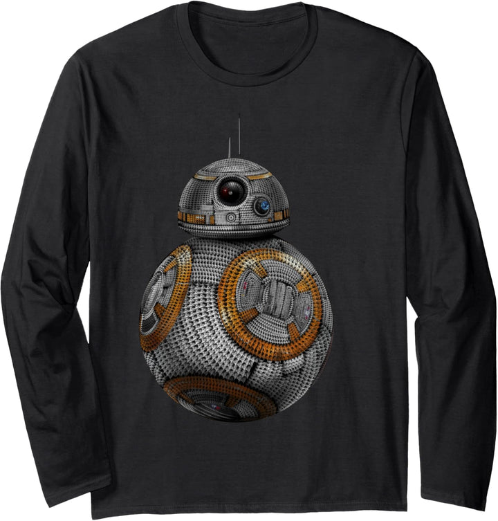 Star Wars BB-8 Texture Poster Langarmshirt