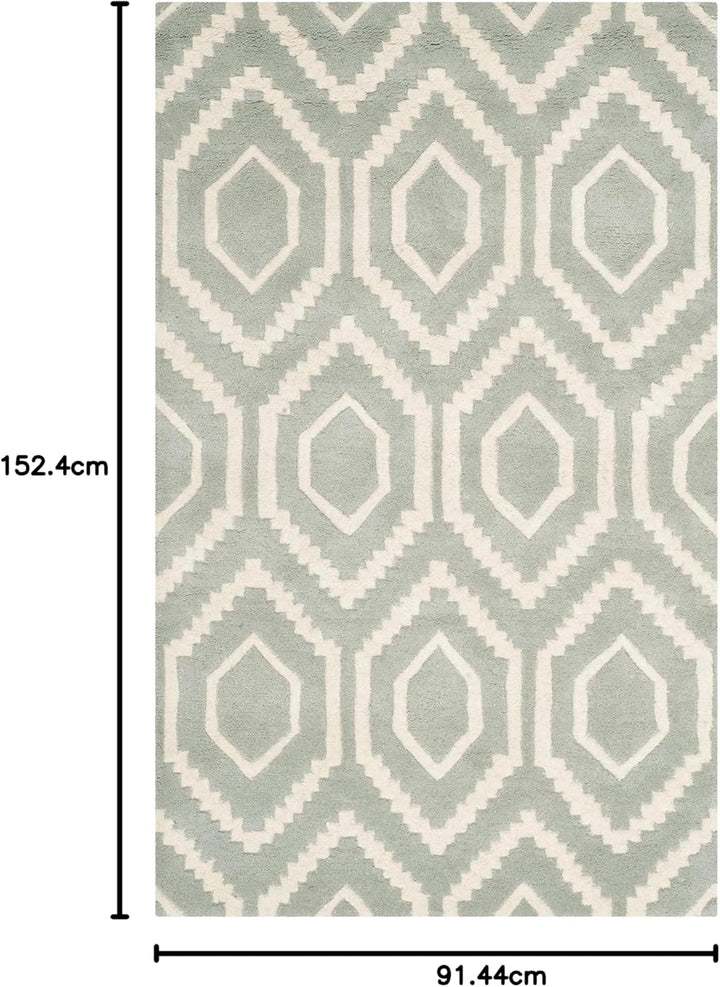 SAFAVIEH Zeitgenössische Teppich für Wohnzimmer, Esszimmer, Schlafzimmer - Chatham Collection, Kurze