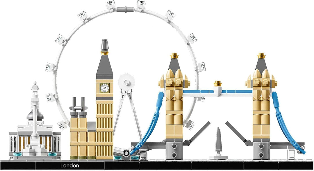 LEGO 21034 Architecture London Skyline-Modellbausatz, Bauset mit London Eye, Big Ben, Tower Bridge,