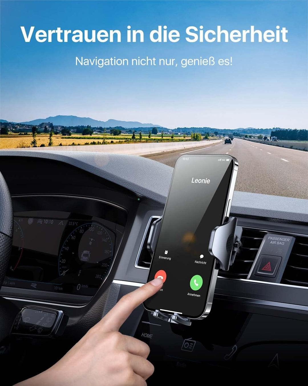 andobil Handyhalterung Auto Handy Halterung Lüftung mit 2023 Upgrade Lüftungsclip Kfz Handyhalterung