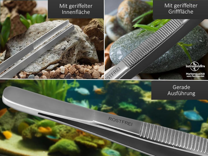 Aquarium Pinzette Gerade Futterpinzette Pflanzenpinzette 9 cm bis 60 cm (60,0 cm), 60,0 cm