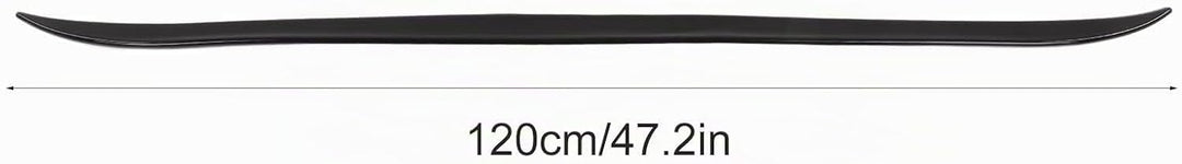 Fydun Auto Heckspoiler, Universal Glänzend Schwarz Gummi Kofferraumschutzstreifen 120 X 4 cm / 47,2