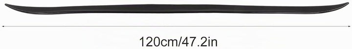 Fydun Auto Heckspoiler, Universal Glänzend Schwarz Gummi Kofferraumschutzstreifen 120 X 4 cm / 47,2