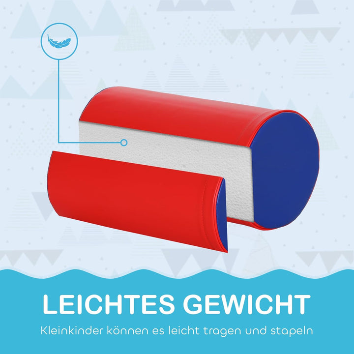 HOMCOM 5 TLG. Schaumstoff Bausteine Kinder Softbausteine Klettern Bauklötze Weiche Schaumstoffbauste