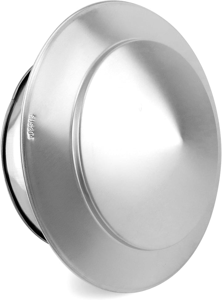 QWORK® 200 MM Regenhaube aus Edelstahl 304, Kaminhaube, Runder Regenhut, Schornsteinabdeckung Ø200,