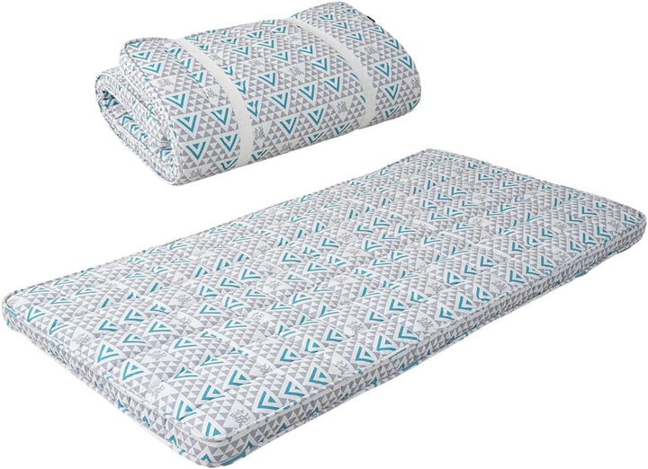 EMOOR Japanische Gepolsterte Futon Matratze Machi 100 x 202 cm Triangle-Grau (Shinsengumi Makoto), U