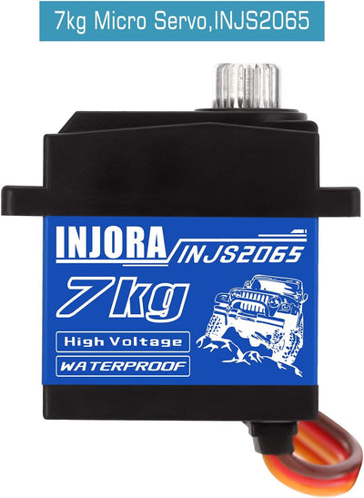 INJORA 7KG 2065 Digital Servo Wasserdicht Hoch Spannung Sub-Micro Schalt Servo für TRX4 TRX6 SCX10 I