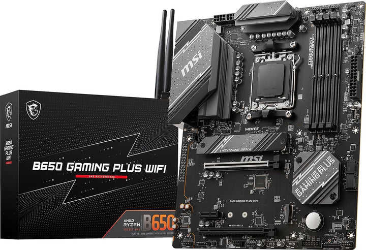 MSI B650 Gaming Plus WiFi Motherboard (unterstützt AMD Ryzen 7000 Prozessoren, AM5 - DDR5 Memory Boo