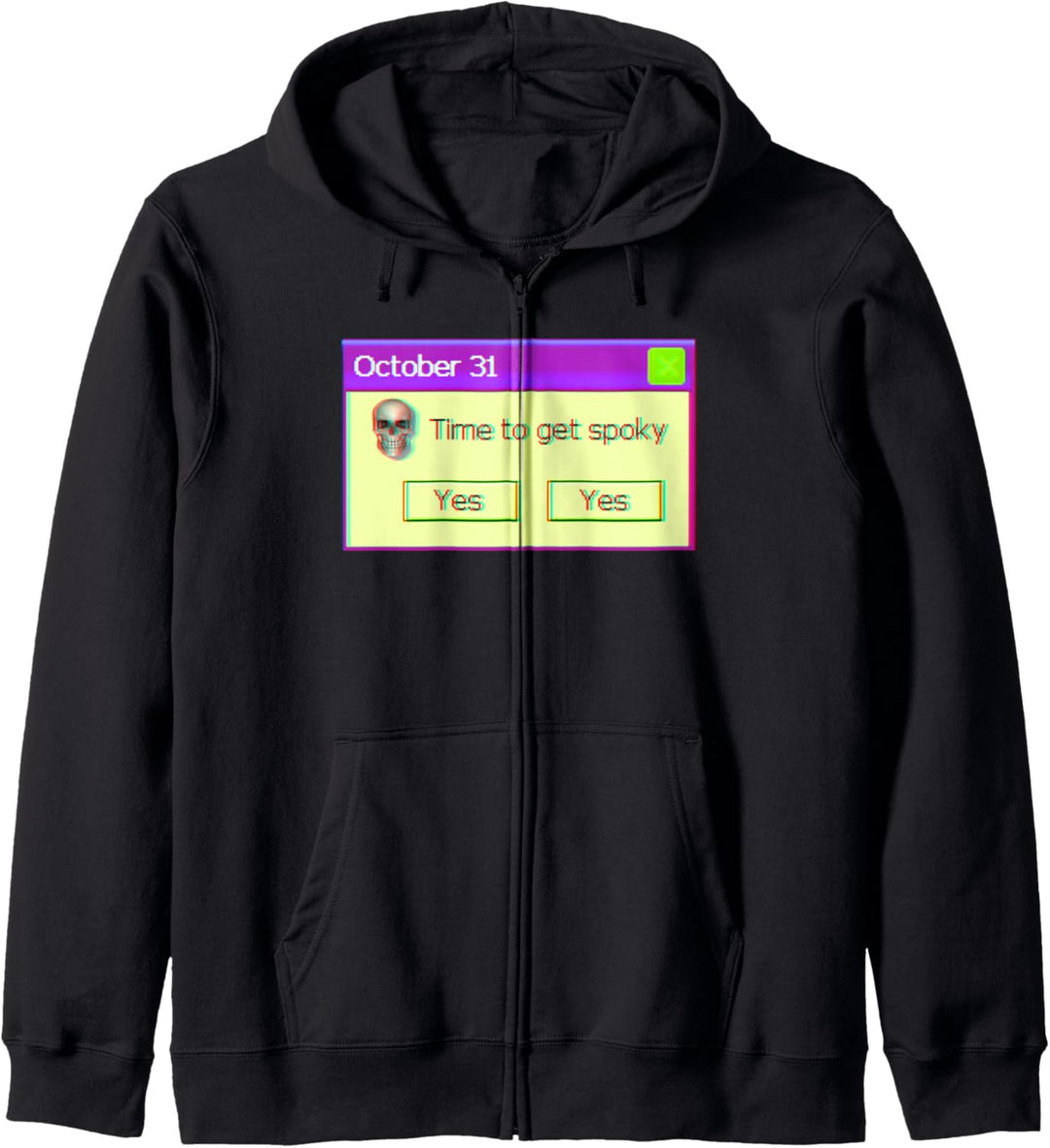 Time To Get Spooky - Ästhetische Vaporwave Halloween Meme Kapuzenjacke