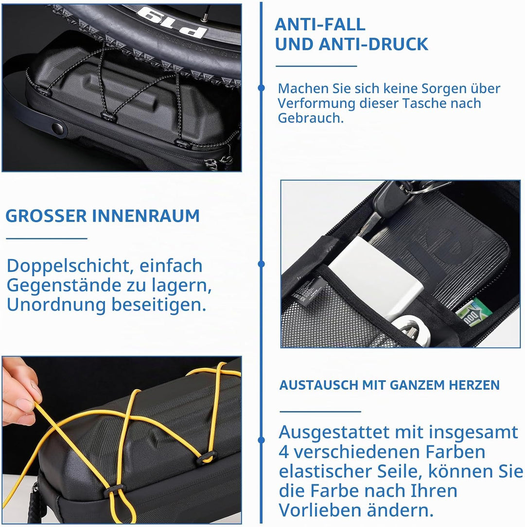 2L E Scooter Tasche Wasserdicht: Tragbare Scooter Lenkertasche, Lenkertasche mit Wechselbaren Elasti