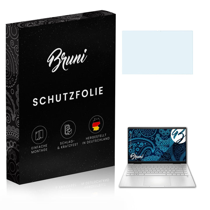 Bruni Schutzfolie kompatibel mit HP Pavilion x360 14-ek0775ng Folie, glasklare Displayschutzfolie (2