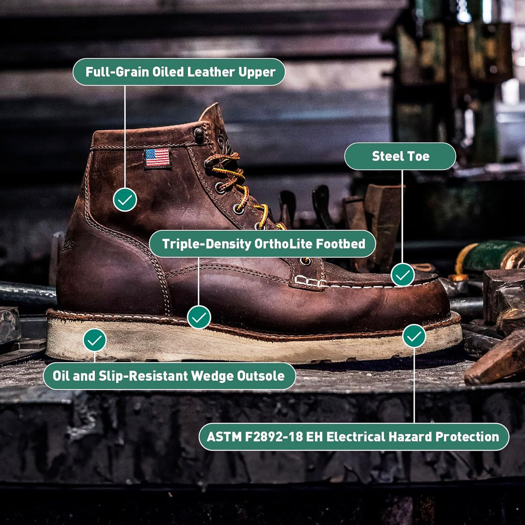 Danner Bull Run Moc Toe 44.5 EU Braun, 44.5 EU Braun