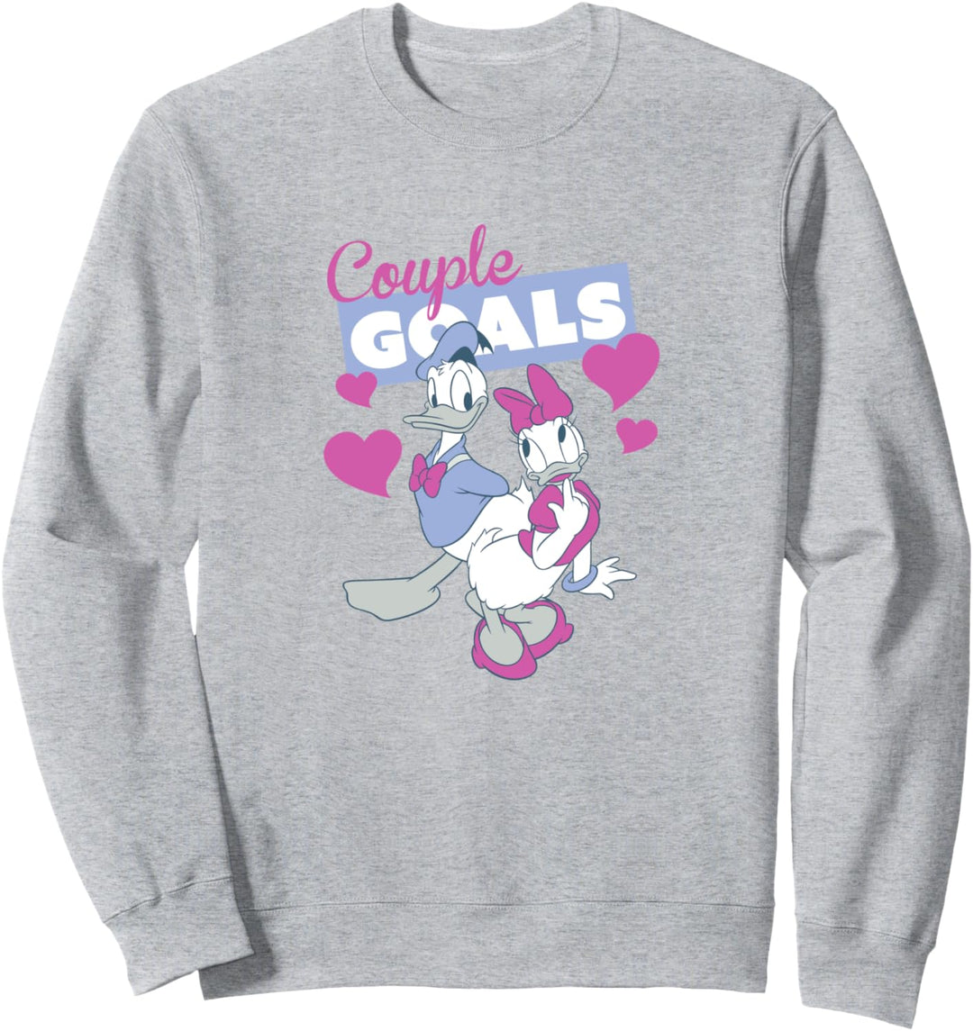 Disney Mickey & Friends Valentinstag Donald & Daisy Goals Sweatshirt
