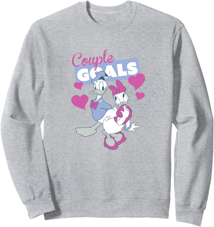Disney Mickey & Friends Valentinstag Donald & Daisy Goals Sweatshirt