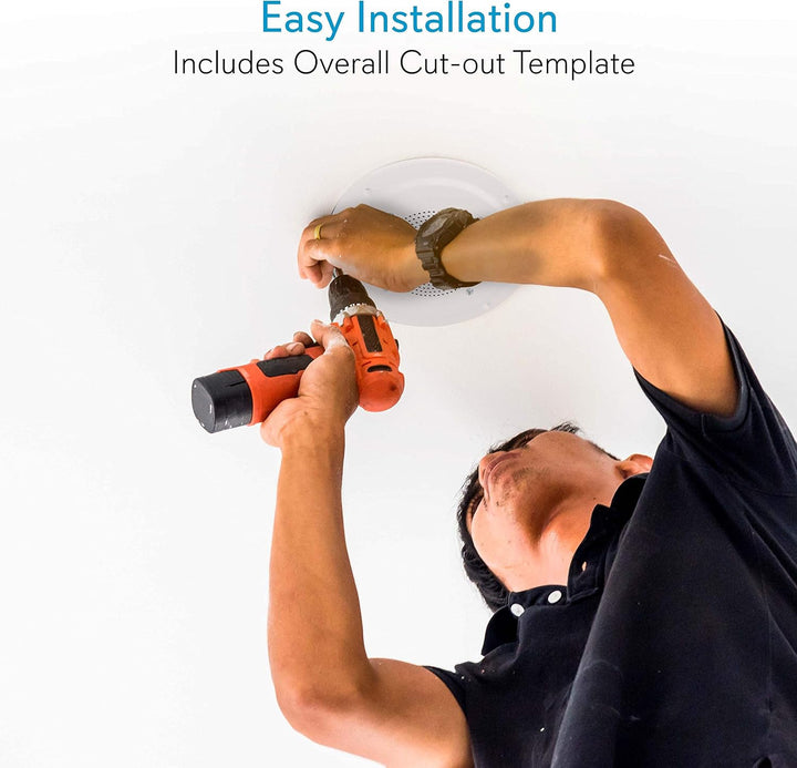 Pyle Home pdics8-Full Range Einbau-Lautsprecher zur Montage an System mit Transformer – Schwarz