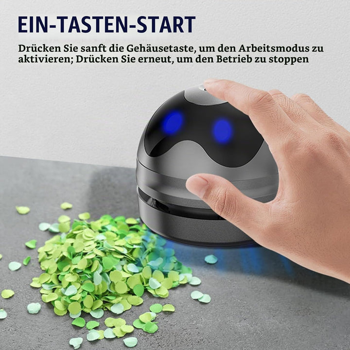SUNOYA Mini Tischsauger, Tragbar USB Wiederaufladbar Tischstaubsauger, Klein Handstaubsauger, Mini S