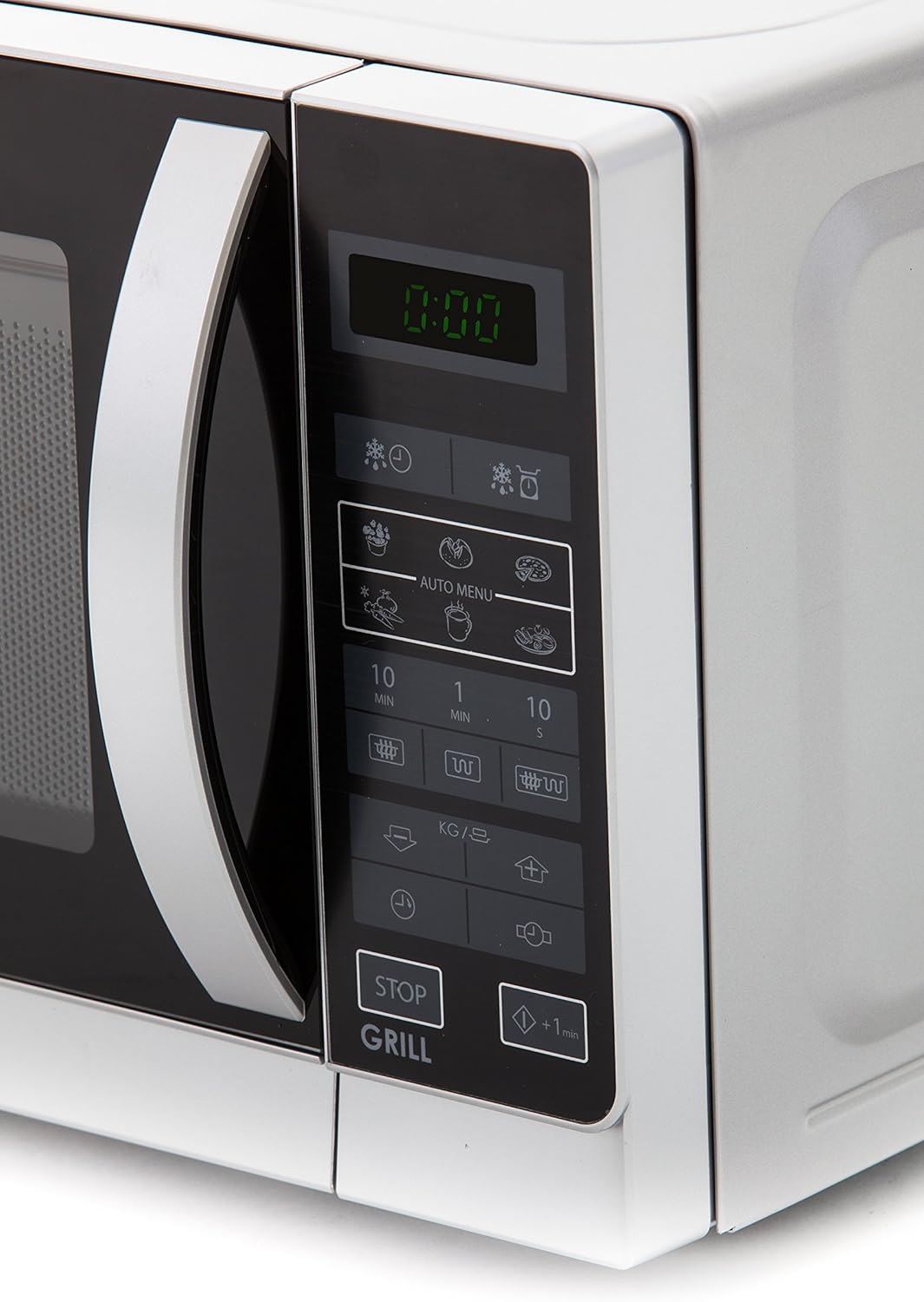 Sharp R742INW 2-in-1 Mikrowelle mit Grill / 25 L / 900 W / 1000 W Grill / LED-Display / 8 Automatikp