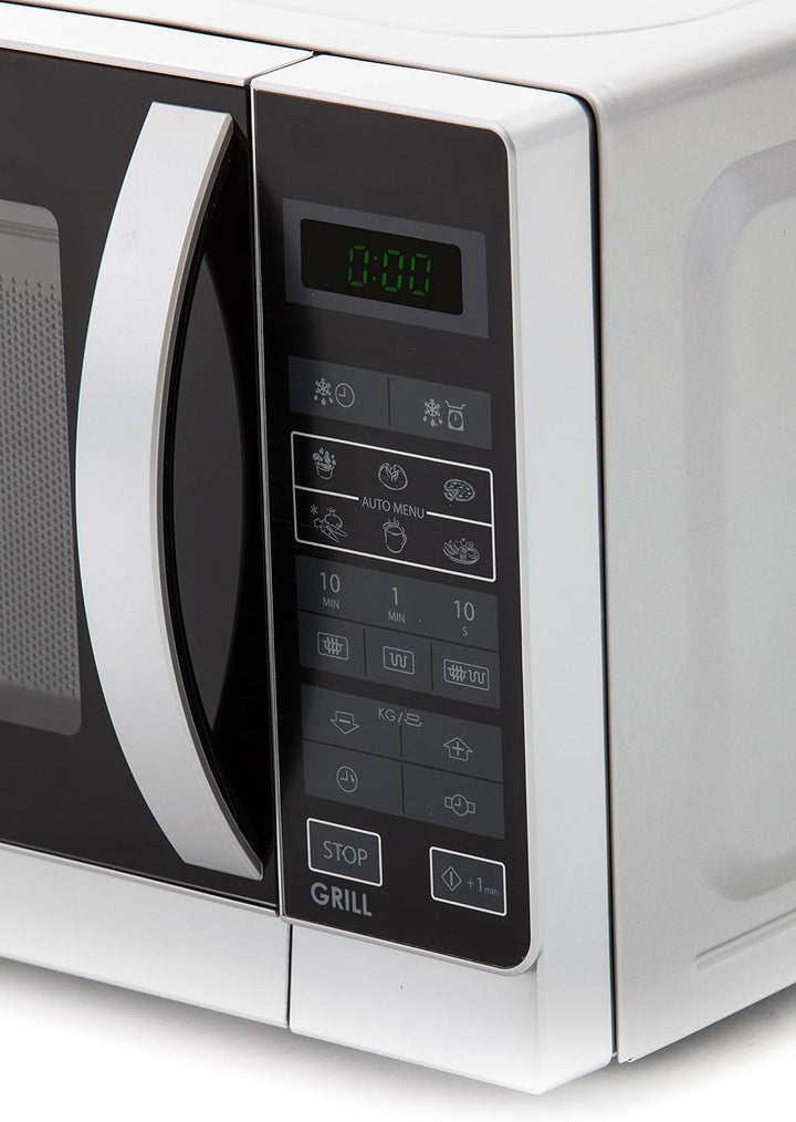 Sharp R742INW 2-in-1 Mikrowelle mit Grill / 25 L / 900 W / 1000 W Grill / LED-Display / 8 Automatikp