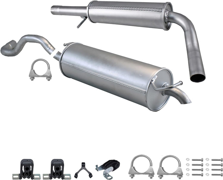 Ferroz Export Ersatz für Komplette Auspuffanlage ab Kat VW Golf IV 4 VW Beetle 1.4i 16V + Montagezub