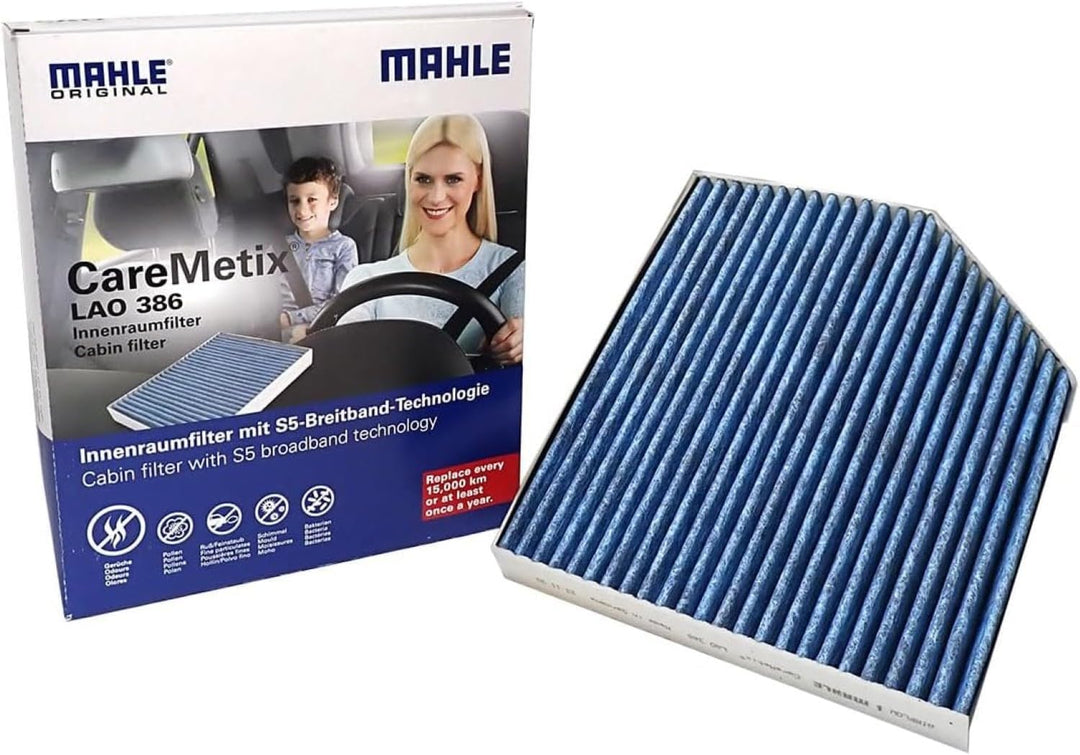 MAHLE LAO 386 Innenraumfilter Allergen-, Bakterien- und Geruchsschutz, Allergen-, Bakterien- und Ger
