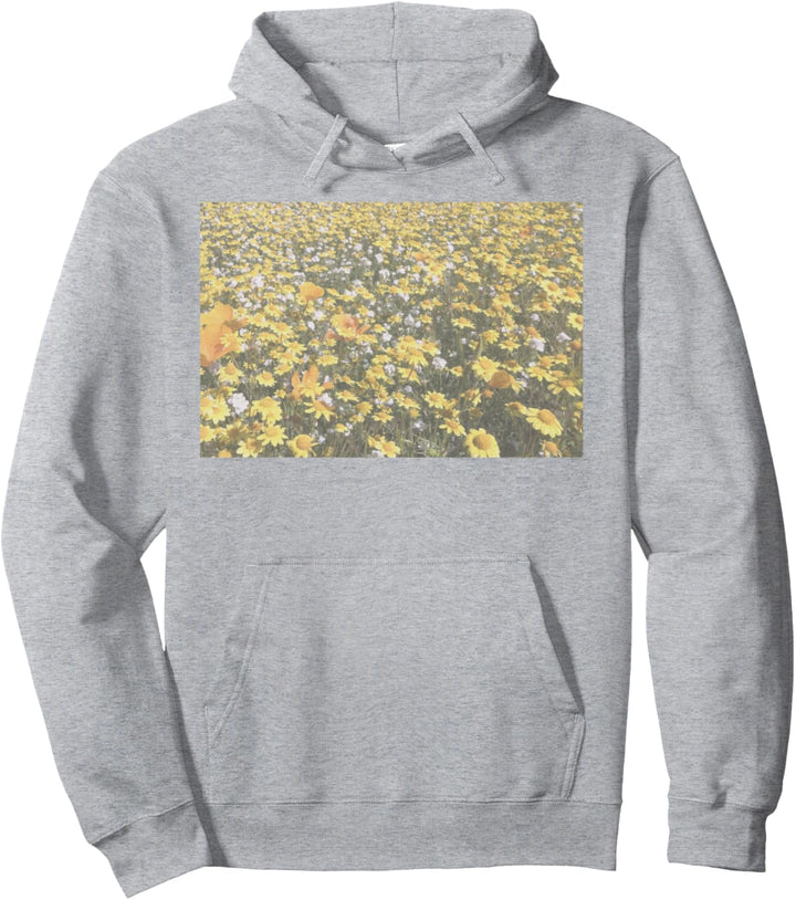 Trendy Spring Daisies Pullover Hoodie