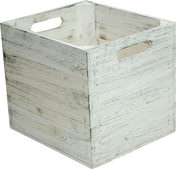 Aufbewahrungsbox Shabby weiss Einschubkiste Schubladenbox look passend für alle Kallaxregale und Exp