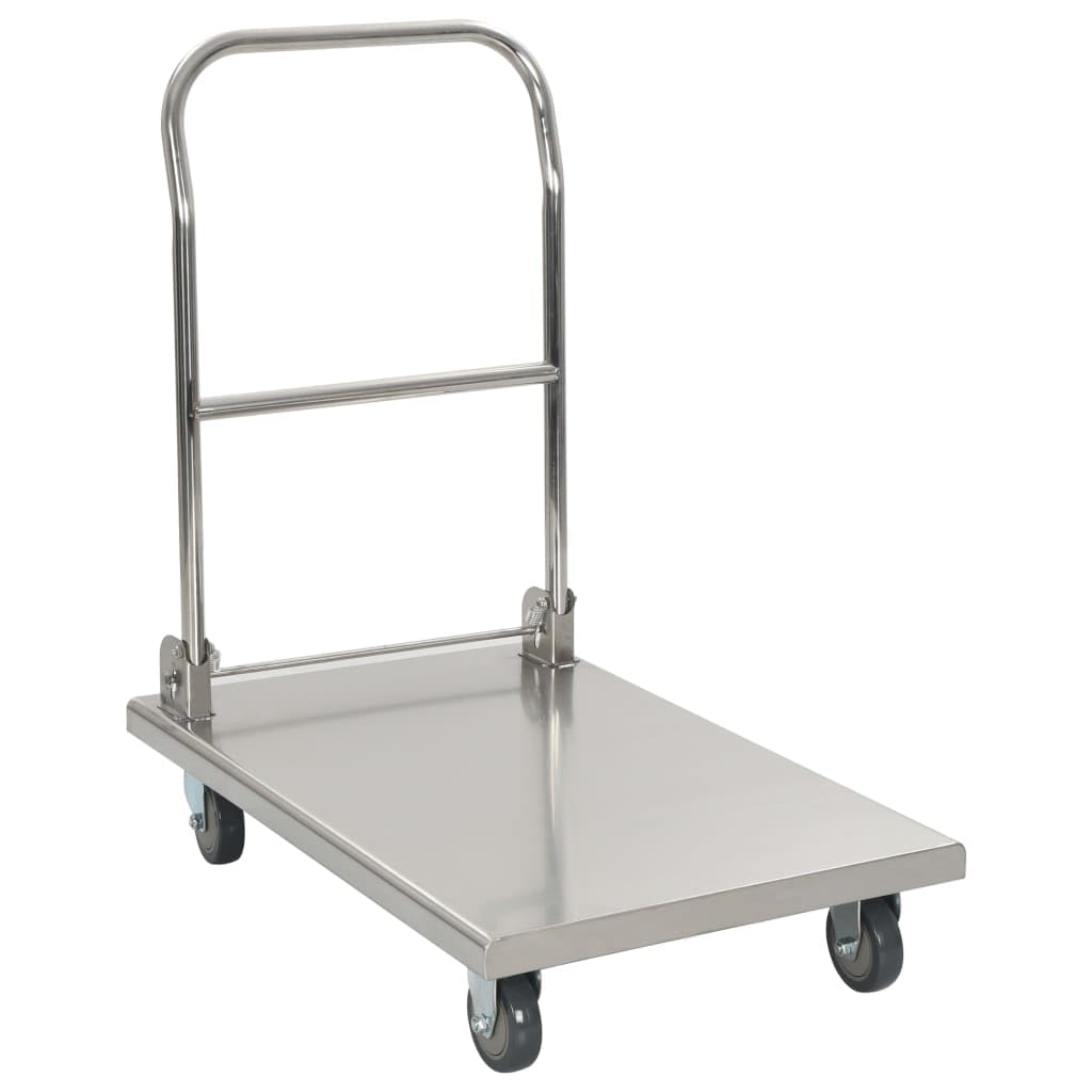 vidaXL Plattformwagen Transportwagen Handwagen Sackkarre Lagerwagen Transportkarre Klappwagen 82x53x