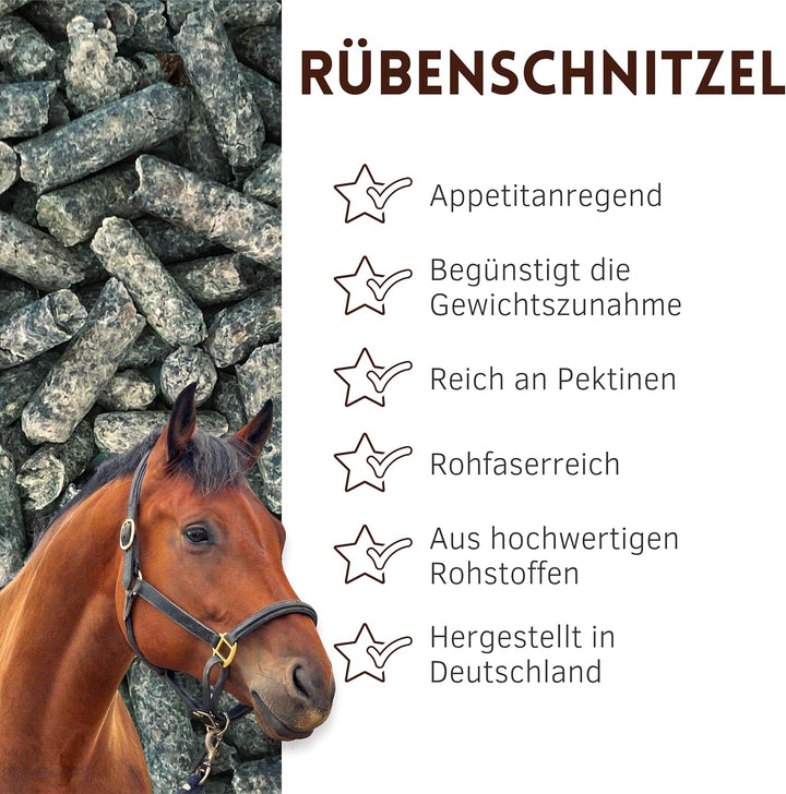 Supravit Rübenschnitzel 20kg | schmackhaftes & energiereiches Pferdefutter | Zuckerrübenschnitzel fü