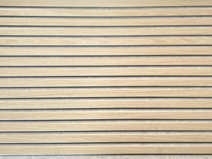 Akustikpaneele AURA Balance Light Oak 240x60cm | Wandpaneel Holzoptik beige | Filz Wandpanel | acous