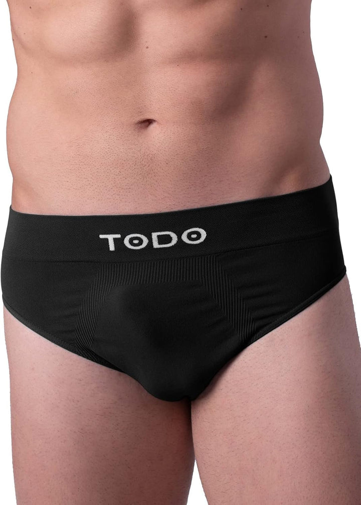 TODO Elastisch Sport Herren Slip (3er Pack) Atmungsaktiv Sportunterwäsche, Unterhosen Männer Slip oh