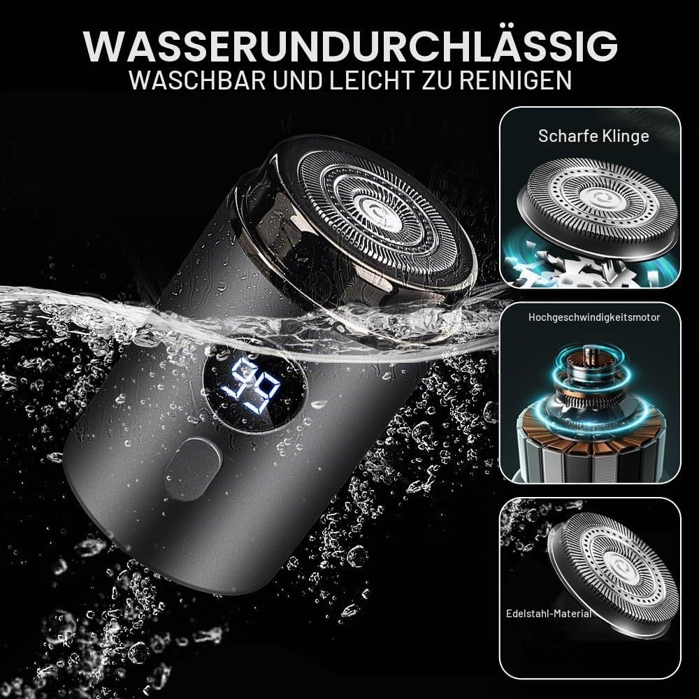 Horuili® Mini Electric Shaver, Tragbarer Elektrischer Mini-Rasierer, Mini Shave Tragbarer Elektroras