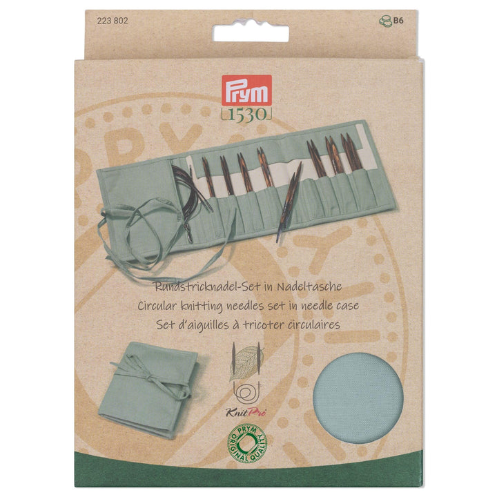 Prym 223802 Rundstricknadel Set Natural petrol 3,5-8