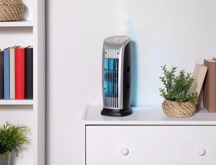 Sichler Haushaltsgeräte Ionengenerator: Luftreiniger mit Ionisator, UV-Licht, Staubfilter und Gebläs