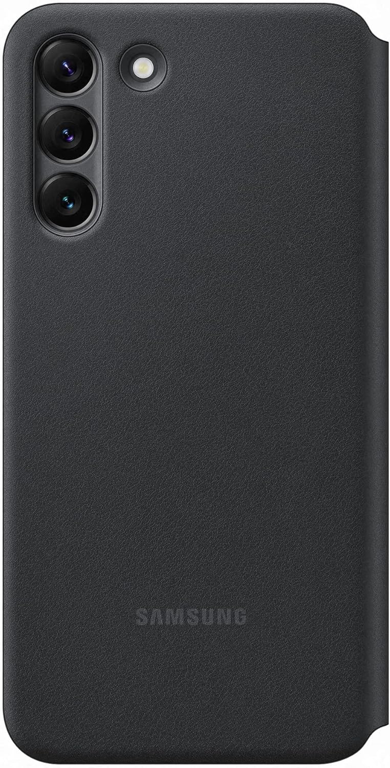 Samsung EF-NS906PBEGEW Led View Smartphone Cover für Galaxy S22+, Handy Hülle, Led Anzeige, Kartenha