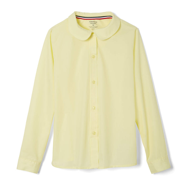 French Toast Girls' Long Sleeve Peter Pan Collar Blouse