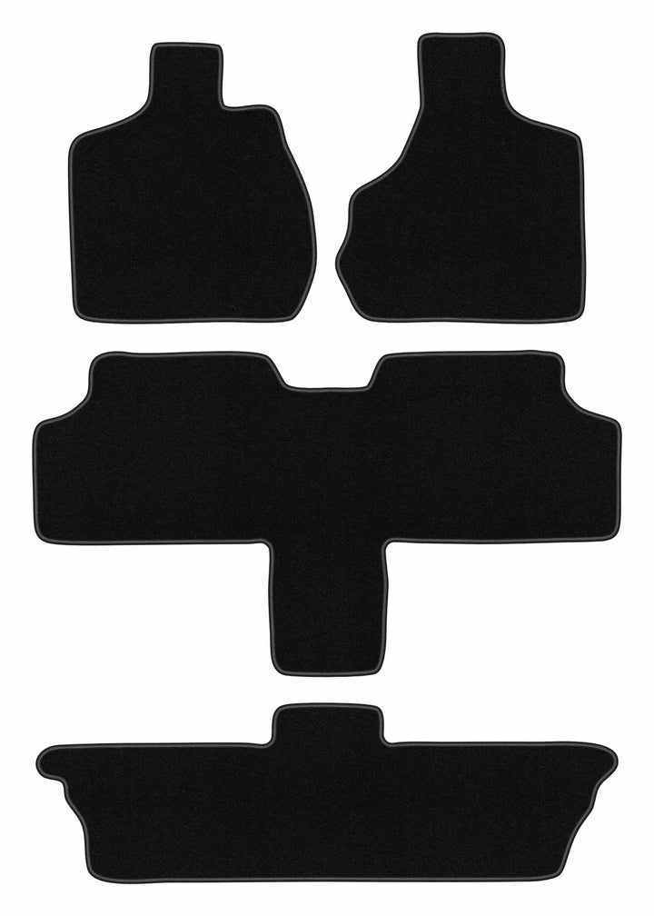 Velours Fussmatten passend für Chrysler Voyager IV (2000-2008) | Qualität: Basic - Genaue Passform,