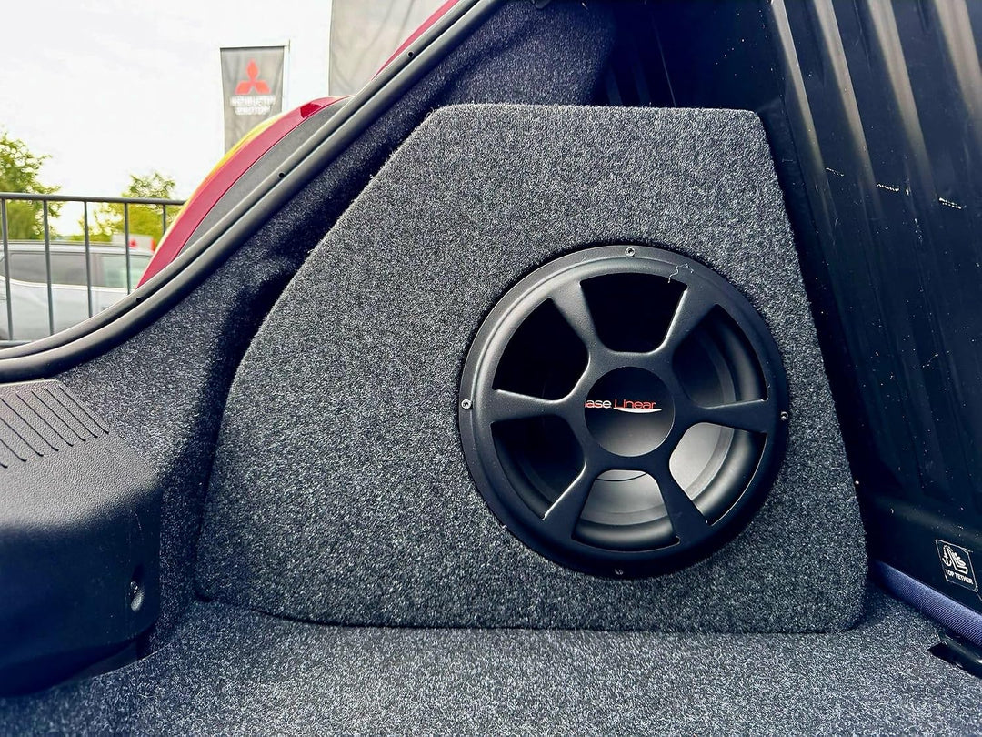 Subwoofer Gehäuse passend für FIAT 500 Kofferraum