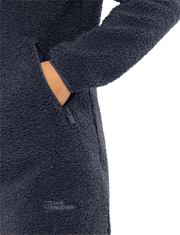 Jack Wolfskin High Curl Coat W Damen-Fleecejacke XS night blue, XS night blue