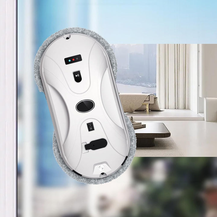 Fensterputzroboter, 5600Pa Automatischer Fensterreiniger mit Fernbedienung und 10 Tüchern, Fensterre
