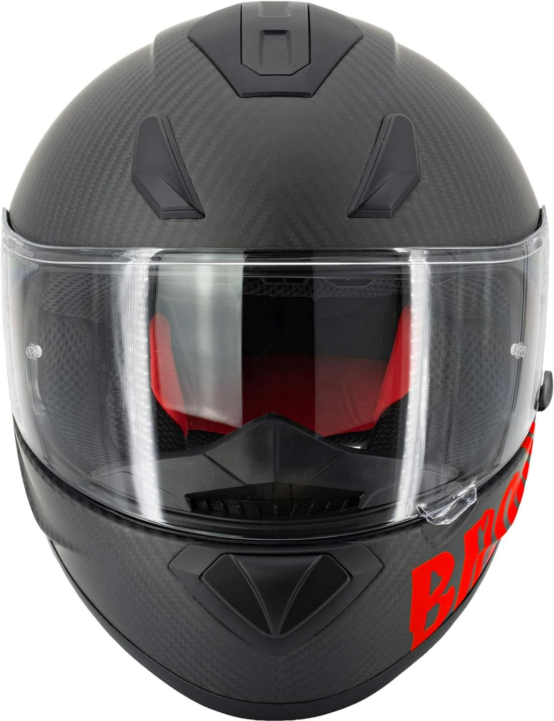 Broken Head BeProud Carbon Rot matt Limitierte Sonderedition - sportlicher Racing Motorrad-Helm L (5