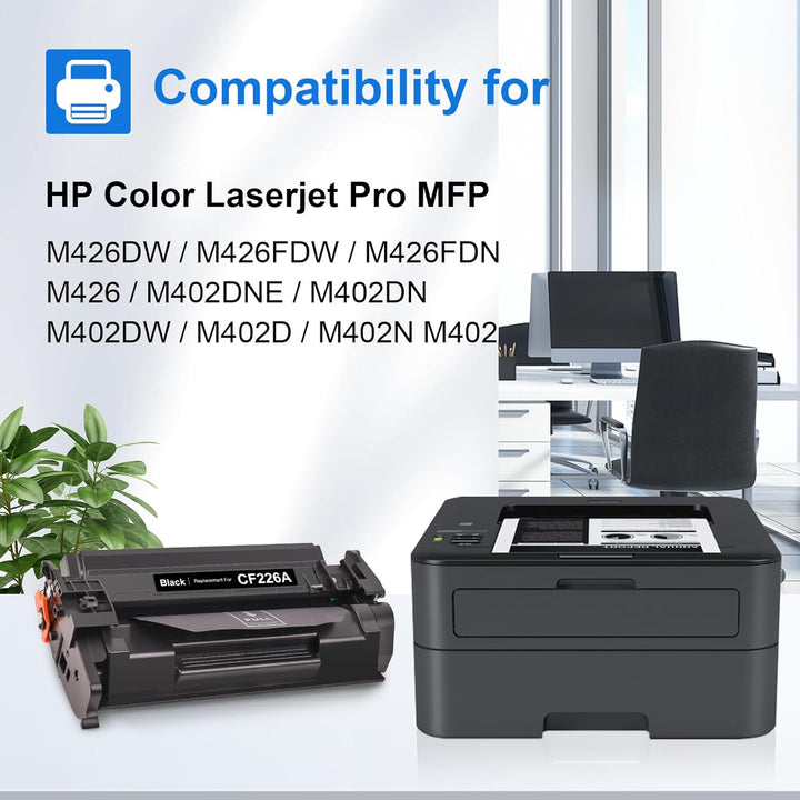 MYCARTRIDGE CF226A 26A Toner Kompatibel für HP 26A CF226A Toner für HP Laserjet Pro MFP M426FDN M426
