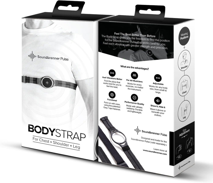Soundbrenner Body Strap Halterung für Pulse, Schwarz